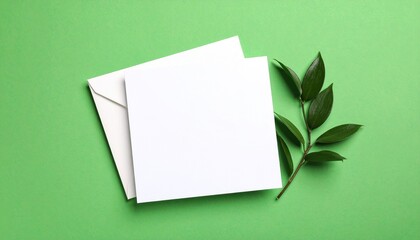 green sheet of paper