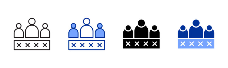 Password icon sheet multiple style collection