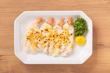 赤エビ　チーズ焼き
