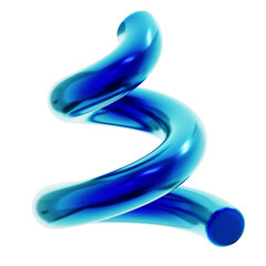 Abstract 3d rendering shape