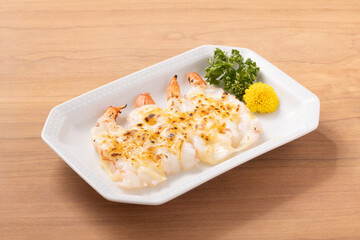 赤エビ　チーズ焼き