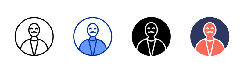 Caucasian icon sheet multiple style collection