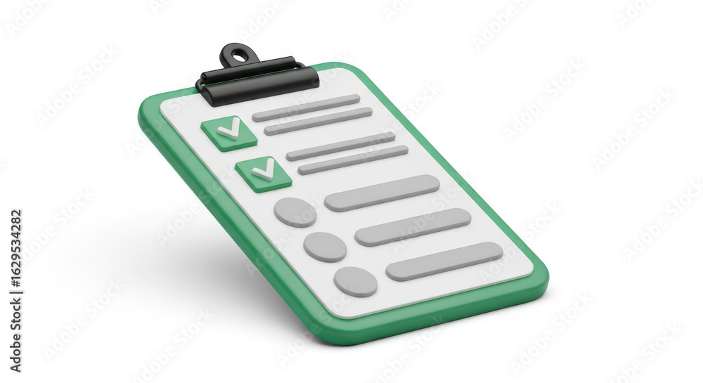 Poster a detailed checklist clipboard for task management and organization a tool for productivity and effi