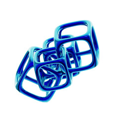 Abstract 3d rendering shape