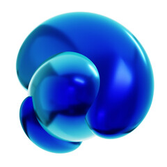 Abstract 3d rendering shape