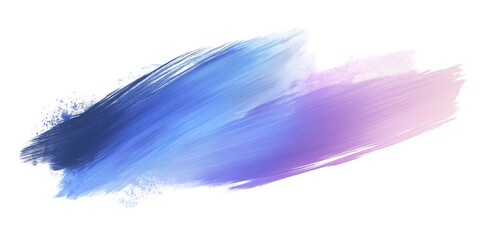 Icy Blue and Soft Lilac Brush Stroke