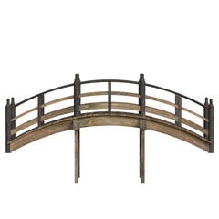 Garden bridge wood