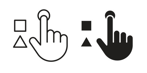 Variety icon. simple, flat, black, outline.