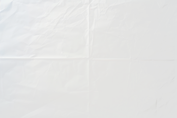 Crumpled white paper texture png overlay effect, transparent background