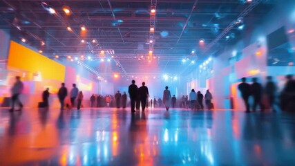 business people at office event animation - Powered by Adobe