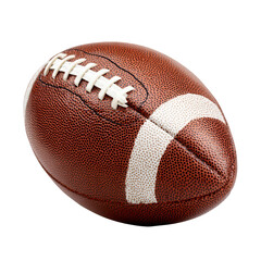 Brown leather American football