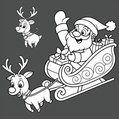 Winter Christmas composition in paper cut style .Merry Christmas text Calligraphic Lettering Vector illustration.  Merry Christmas card. Winter holiday theme. Happy New Year. Christmas cartoon. 