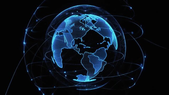 hand holding globe