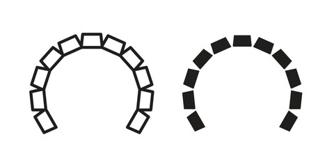 Maxilla icon. simple, flat, black, outline. © iconic