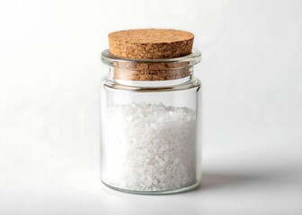bath salt jar with cork lid minimal setup