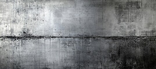 Obraz premium Concrete Wall Texture with Weathering and Seam, Gray Surface, Industrial Look