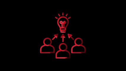 Conceptual illustration of team collaboration and idea generation for effective business solutions