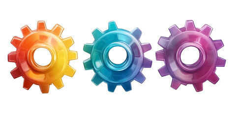 Intersectionality Concept with Colorful Interlocking Gears