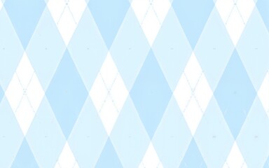Argyle vector pattern. Light blue with thin white dotted line. Seamless geometric background for fabric, textile, men's clothing, wrapping paper. Backdrop for Little Man  (baby boy) party invite card