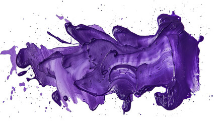 Vibrant purple paint splash creating an artistic and dynamic backdrop.