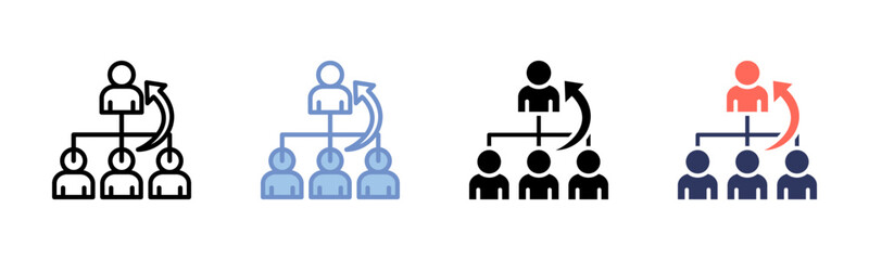 Succession Planning icon sheet multiple style collection
