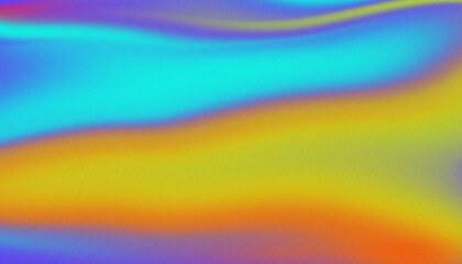 Grainy noise textured gradient background in purple yellow blue tones for  poster or cover