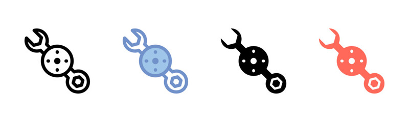 Repair Time icon sheet multiple style collection