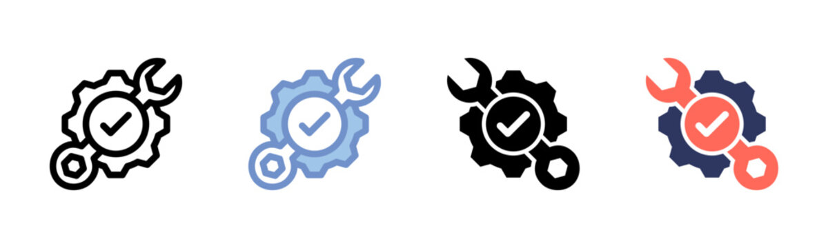 Serviceability icon sheet multiple style collection