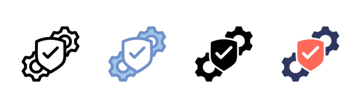 System Robustness icon sheet multiple style collection