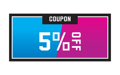 割引クーポンのベクターイラスト　夏色