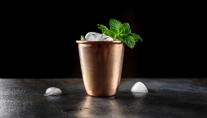a refreshing mint julep cocktail served in a frosty silver julep cup perfect for upscale bars and summer drink promotions