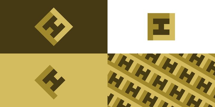 FFI logo design, FFI simple and modern logo. FFI luxurious alphabet design