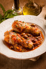 chicken cacciatora, traditional italian recipe