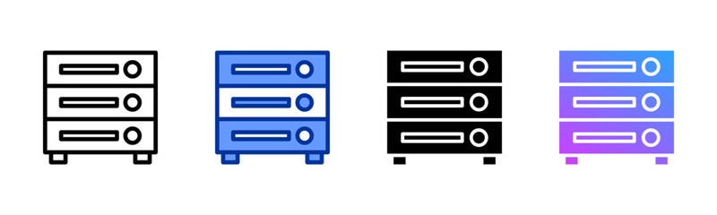 Server icon sheet multiple style collection