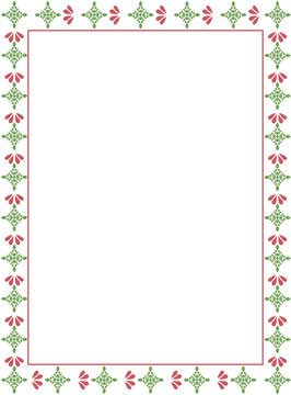 Christmas frame. festive theme with repeated design. for decoration, photo frame, card, poster. Christmas border.