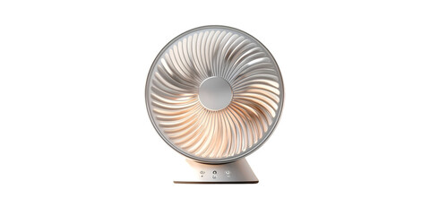 Obraz premium Mini Desktop Fan for Remote Work Transparent Background