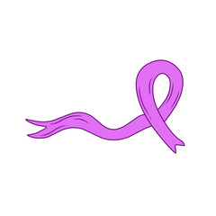 purple awareness ribbon