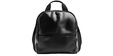 Minimalist Laptop Backpack Isolated on Transparent Background