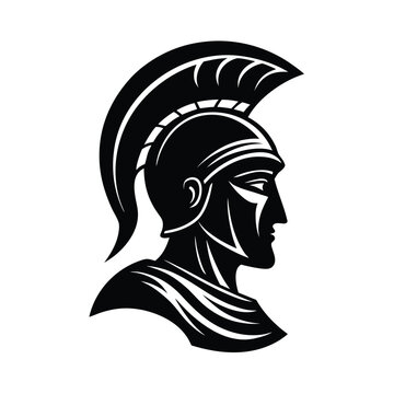 Cabeza de Estatua con Casco Espartano