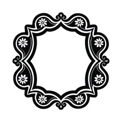 Classic Red and Yellow Talavera Frame Design