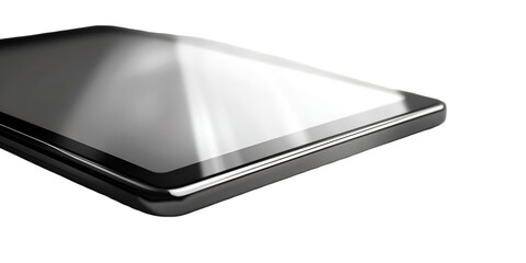 Mobile Keyboard with Built In Touchpad Isolated on Transparent Background