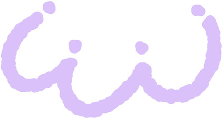 Obraz premium Cute Curved Line Illustration