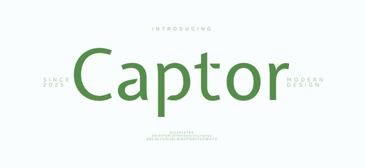 Captor modern stylish capital alphabet letter logo design