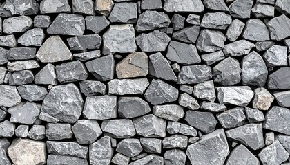 Fototapeta premium Stone Wall Background: Textured surface of a traditional stone wall pattern