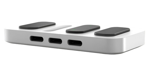 Multi Device Charging Dock Isolated on Transparent Background