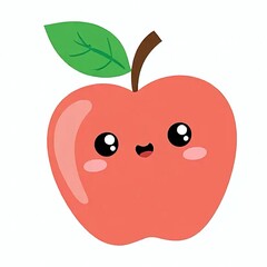 red apple vector illustration