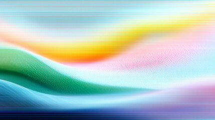 Colorful abstract wavy background with glitch texture
