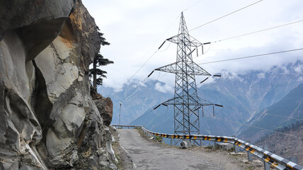 The one of the Most Dangerous Roads of India, Suicide Point Road Kalpa,  Carved in Strait...