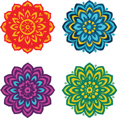 A colorful seamless floral vector pattern with a vintage set of pink flowers and decorative leaves