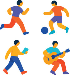 Vector of People Activities
